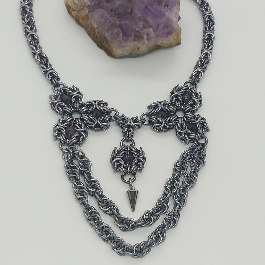 Spiked Romanov with Amethyst