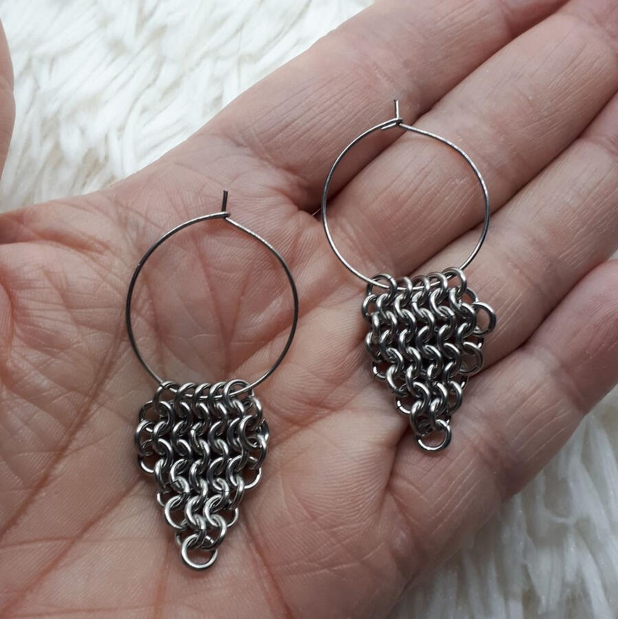 Euro Falls, Hoops - made with stainless steel rings and hoops.