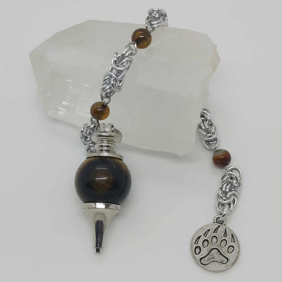 Pendulum, tiger's eye