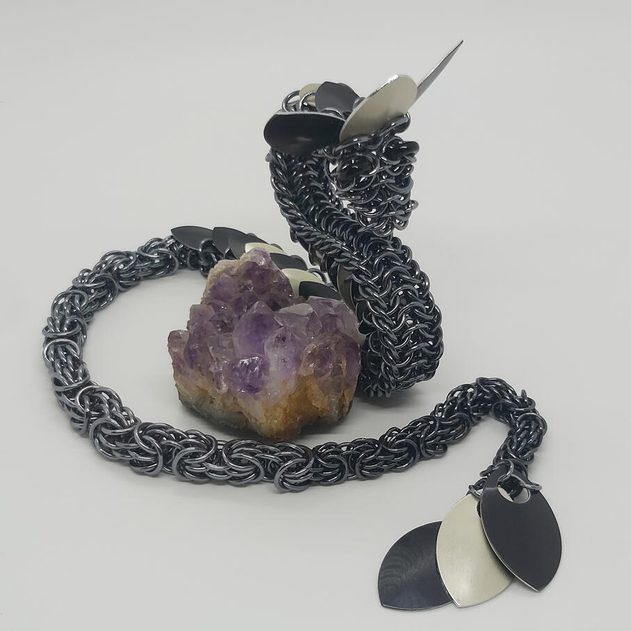 Chainmaille Dragon Sculpture