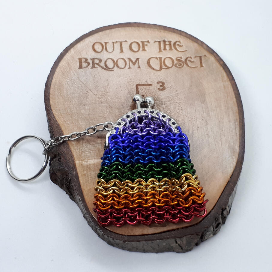 Chainmaille Coin/Mini Dice holder