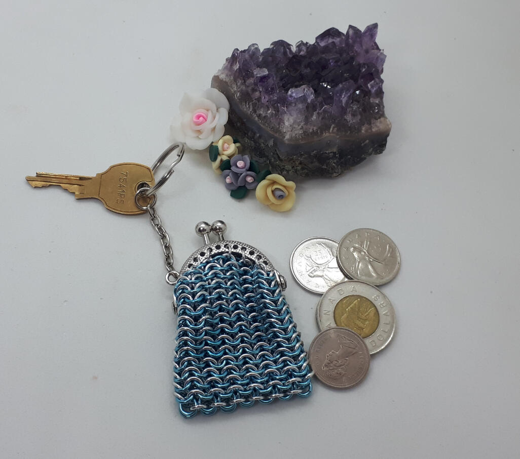Chainmaille Coin/Mini Dice holder
